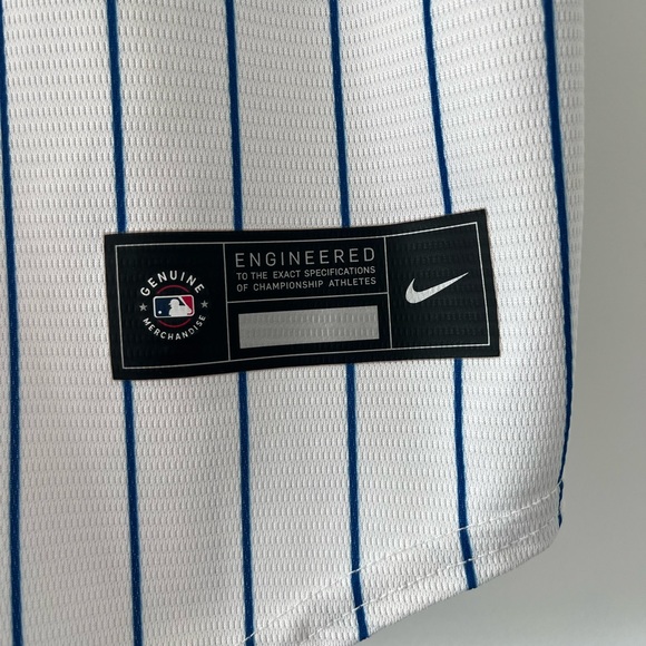 Genuine Nike Men's New York Mets Pete Alonso Nike White Home Elite Jersey - Picture 2 of 9